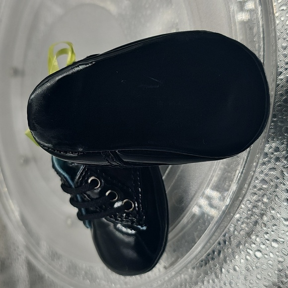 H Gerber Blue Insoled Good Looking Black Dress Shoes For Your Little Boy Sz 0 - Picture 12 of 12